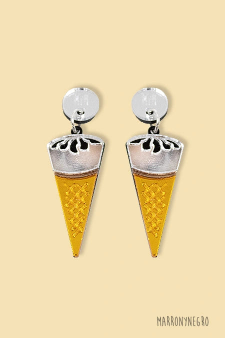 Pendientes Metacrilato Cornetto