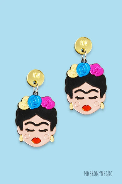 Pendientes Metacrilato Frida