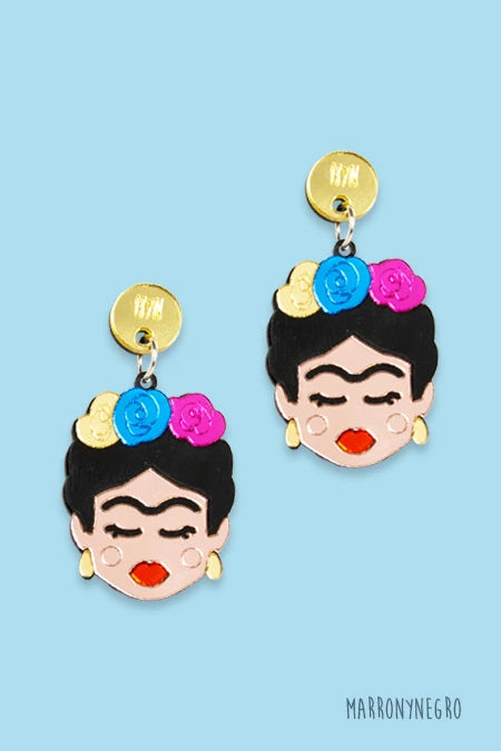Pendientes Metacrilato Frida