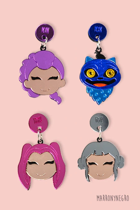 Pendientes Metacrilato Guerreras K-Pop - Zoey