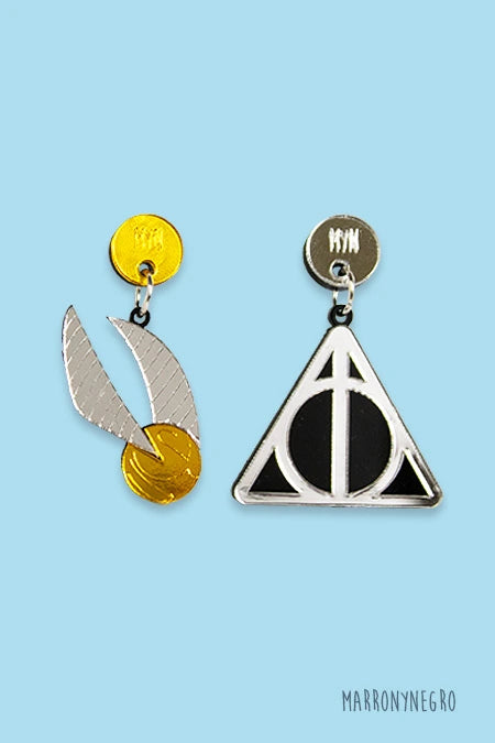 Pendientes Metacrilato Harry Potter
