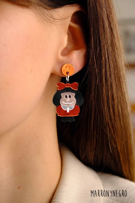 Pendientes Metacrilato Mafalda