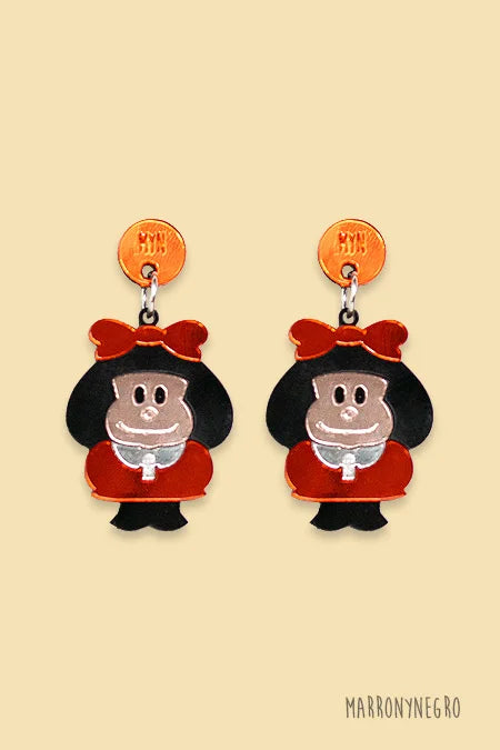 Pendientes Metacrilato Mafalda