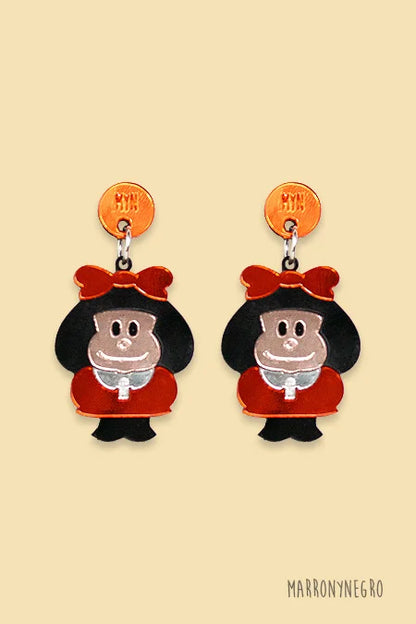 Pendientes Metacrilato Mafalda