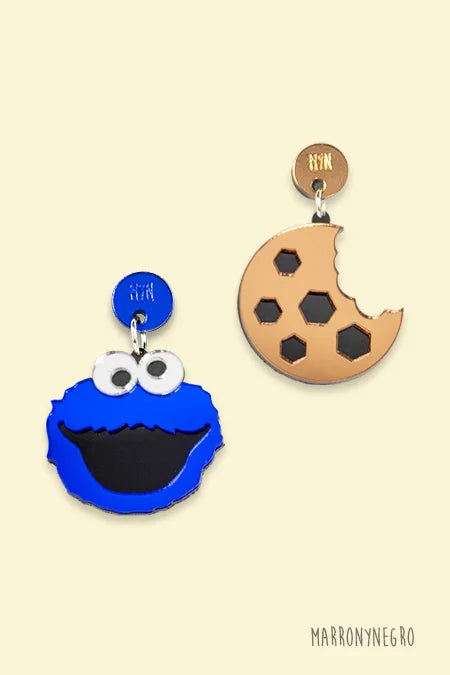 Pendientes Metacrilato El Monstruo de las Galletas