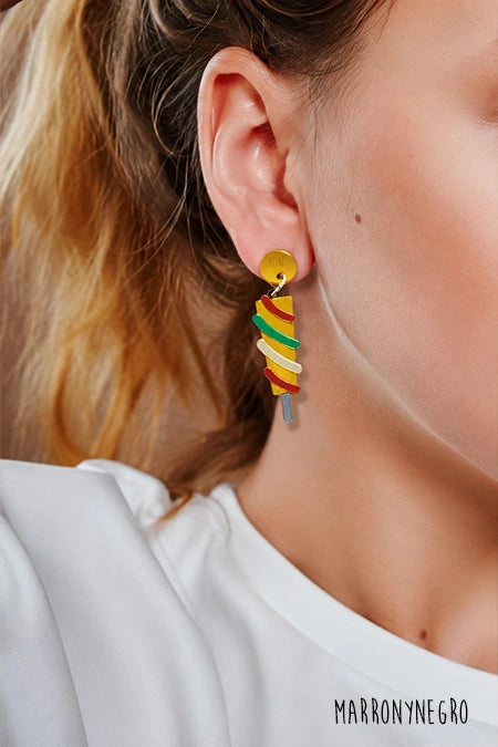 Pendientes Metacrilato Pirulo
