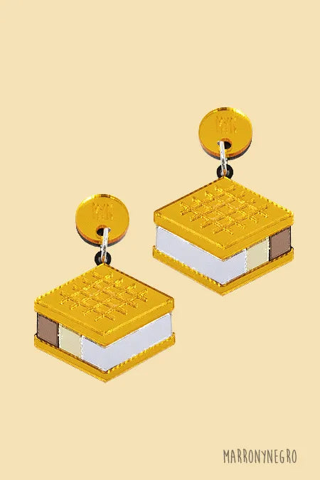 Pendientes Metacrilato Sandwich
