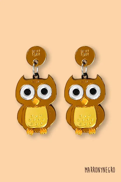 Pendientes Metacrilato Búho