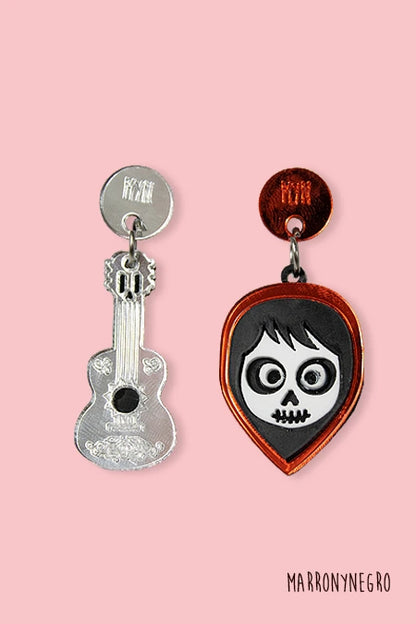 Pendientes Metacrilato Halloween - Coco