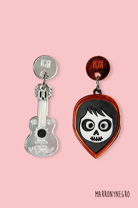Pendientes Metacrilato Halloween - Coco