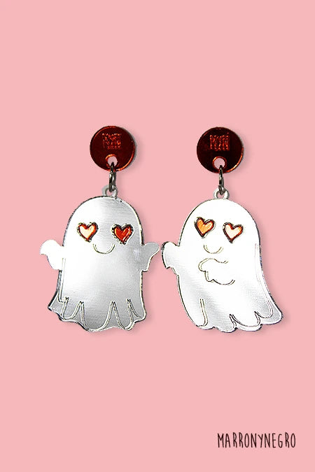 Pendientes Metacrilato Halloween - Fantasmas