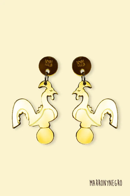 Pendientes Metacrilato Gallo de San Isidoro