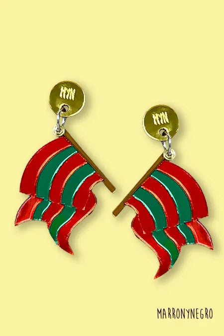 Pendientes Metacrilato Pendones de León