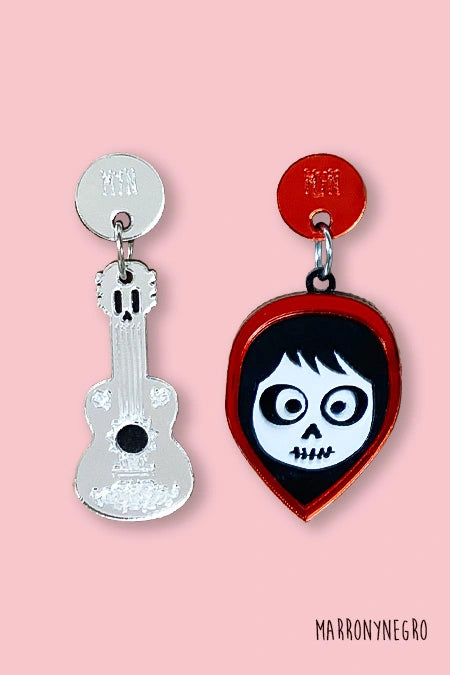 Pendientes Metacrilato Halloween - Coco
