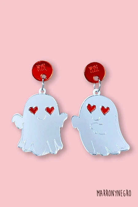 Pendientes Metacrilato Halloween - Fantasmas