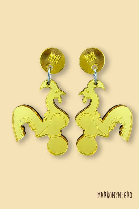 Pendientes Metacrilato Gallo de San Isidoro