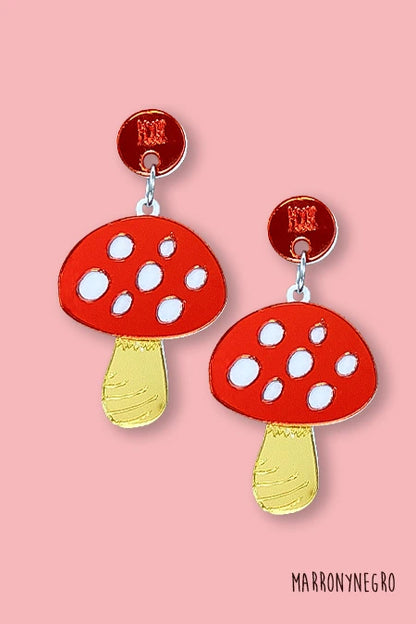 Pendientes Metacrilato Setas