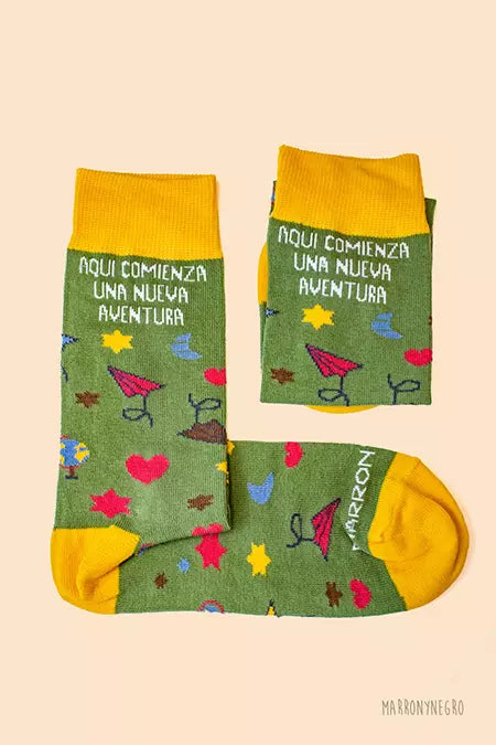 Calcetines Aquí comienza una nueva aventura