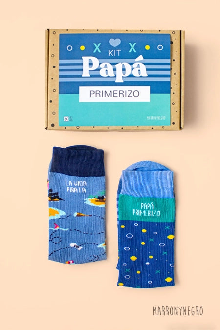 Pack 2 calcetines Papá Primerizo + La Vida Pirata