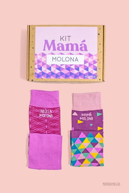 Pack 2 calcetines Mamá Molona + Abuela Molona