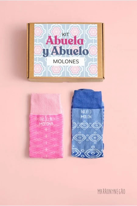 Pack 2 calcetines Abuela molona + Abuelo molón