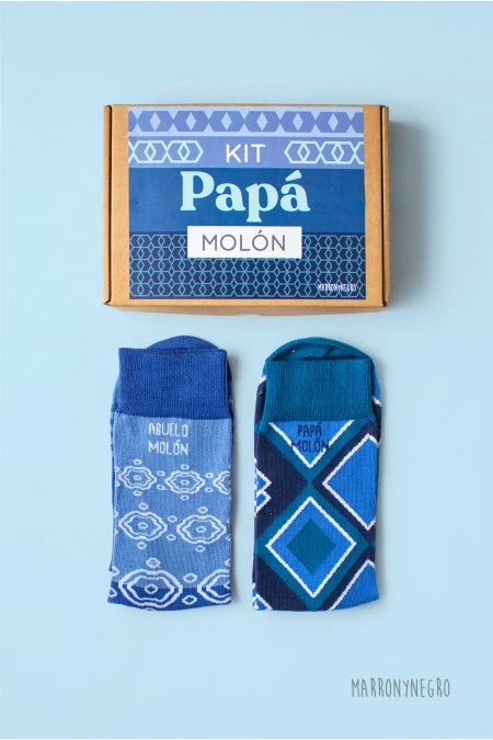 Pack 2 calcetines Papá Molón + Abuelo Molón