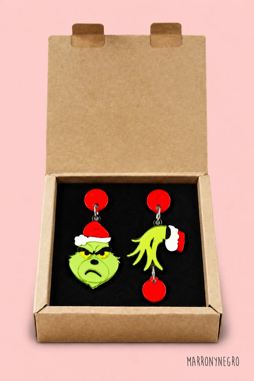 Pendientes Metacrilato Grinch
