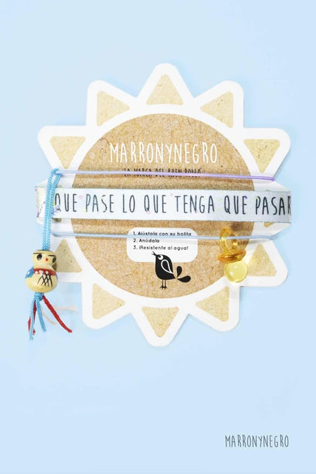 Pack 3 Pulseras de la Suerte Que pase lo que tenga que pasar
