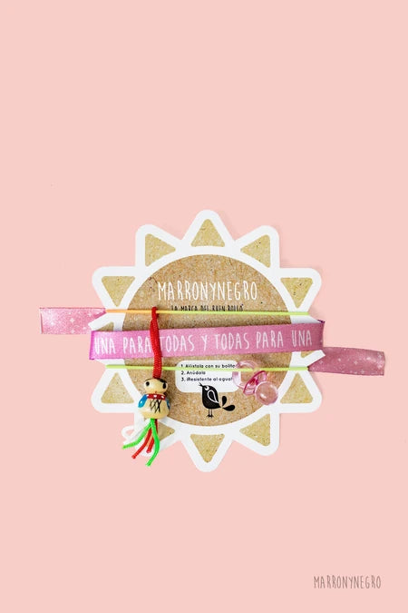 Pack 3 Pulseras de la Suerte Una Para Todas Y Todas Para Una