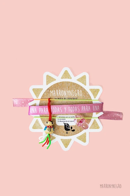 Pack 3 Pulseras de la Suerte Una Para Todas Y Todas Para Una