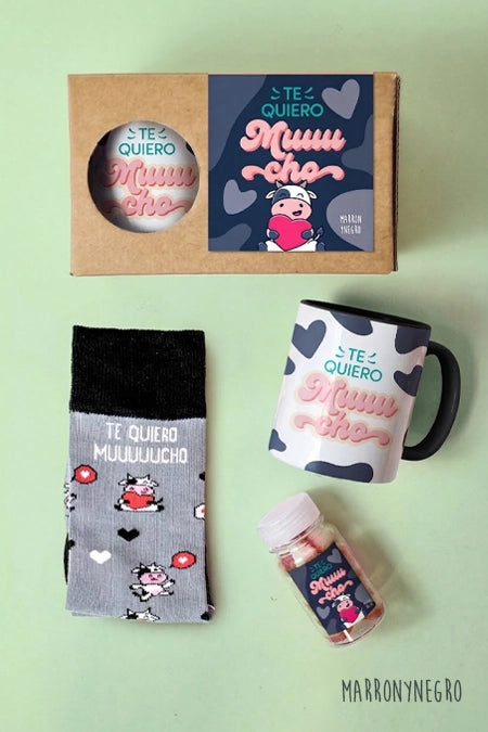 Pack Taza Te Quiero Muuucho