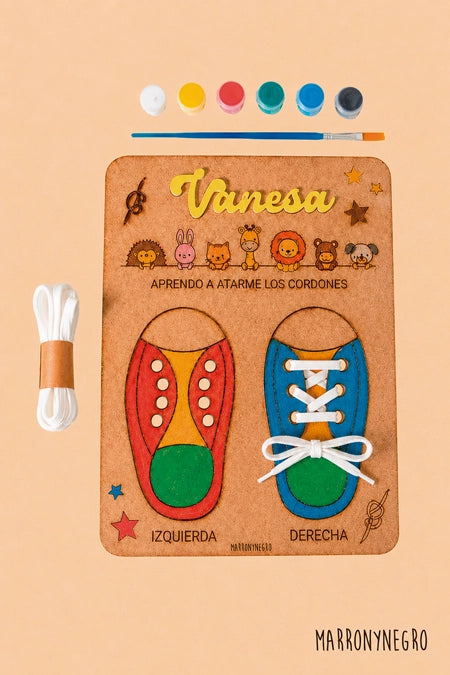 Juego Para Aprender a Atarse Los Cordones - Personalizado