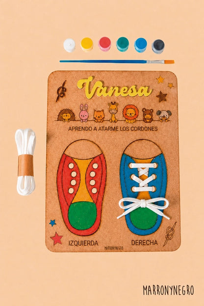 Juego Para Aprender a Atarse Los Cordones - Personalizado