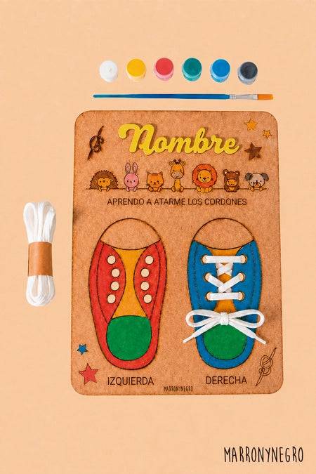 Juego Para Aprender a Atarse Los Cordones - Personalizado