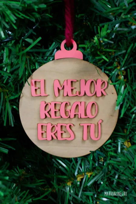 Bola de Navidad El mejor regalo eres tú