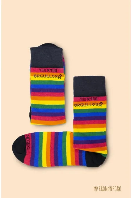 Calcetines Orgullo LGTBI+ 100x100 Orgulloso