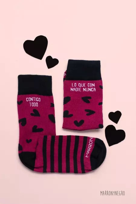 Calcetines Contigo todo lo que con nadie nunca