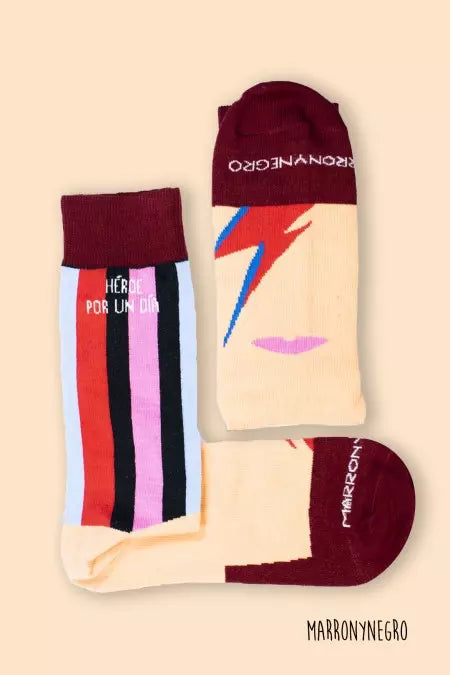 Calcetines David Bowie - "Héroe por un día"