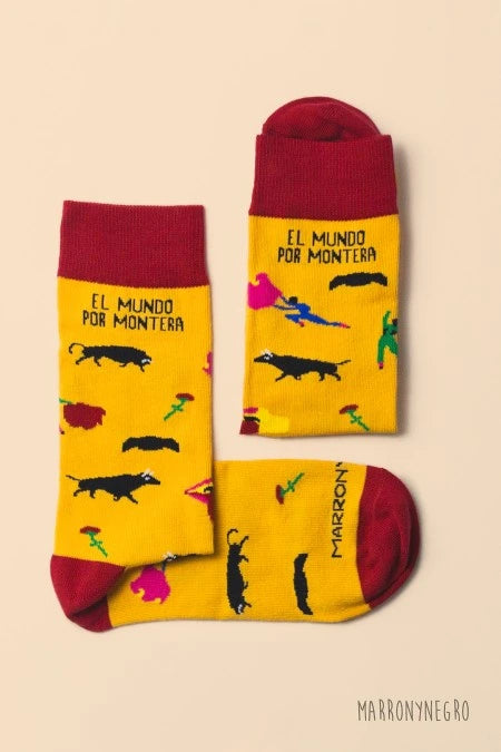Calcetines "El mundo por montera"
