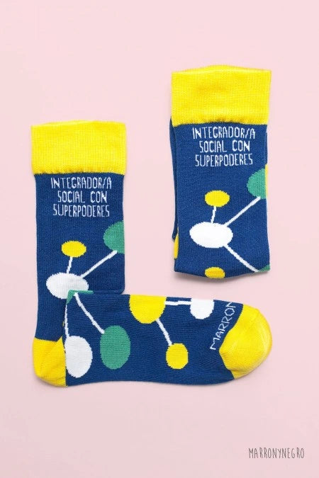 Calcetines Integrador/a Social con superpoderes
