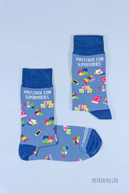 Calcetines Maestr@ con superpoderes