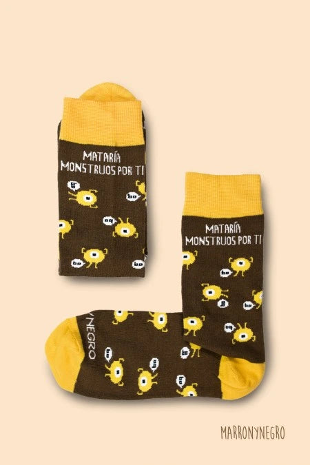 Calcetines "Mataría monstruos por ti"