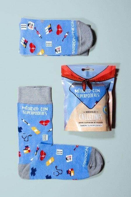Calcetines Médic@ con superpoderes