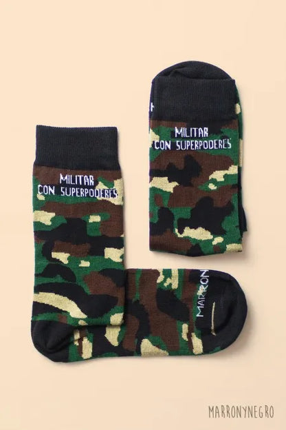 Calcetines militar con superpoderes