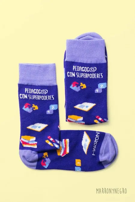 Calcetines Pedagogo con superpoderes