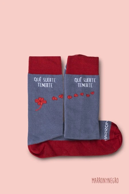 Calcetines "Que suerte tenerte"