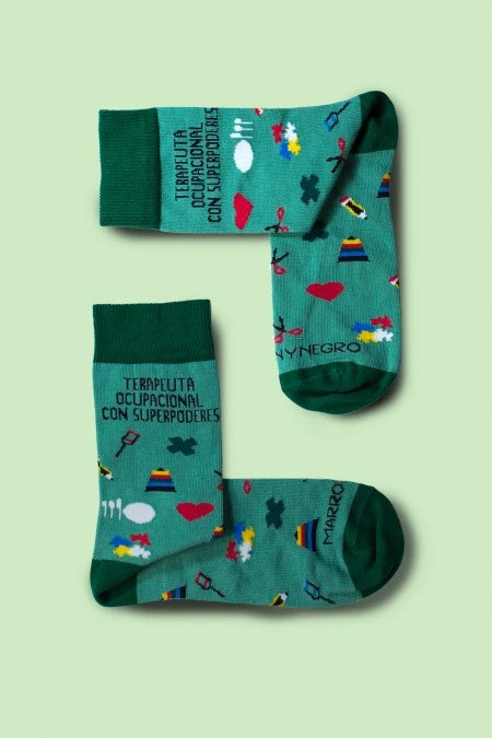 Calcetines Terapeuta Ocupacional con superpoderes