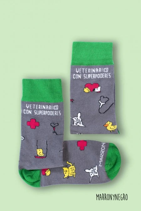 Calcetines veterinari@ con superpoderes