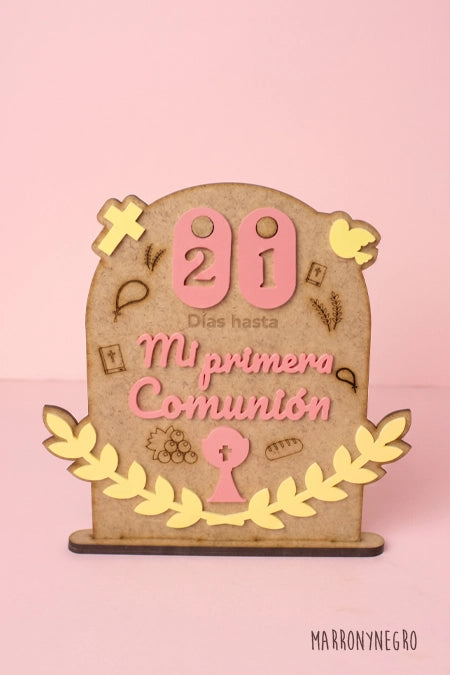 Cuenta Atrás Comunión Rosa
