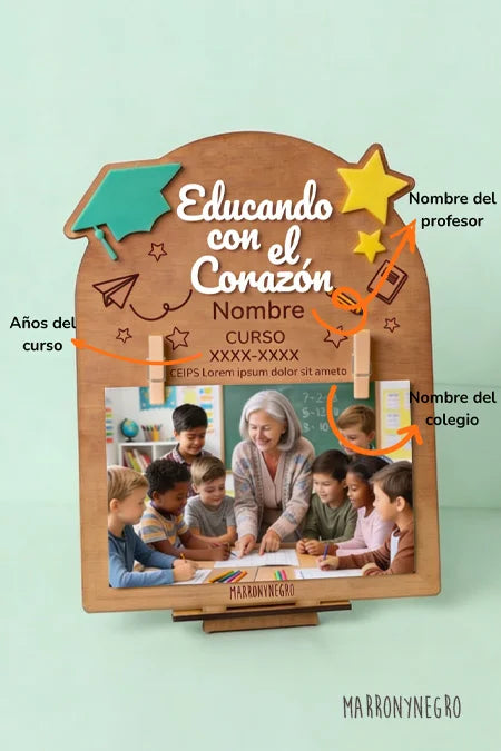 Portafotos Educando con el Corazón | Personalizado
